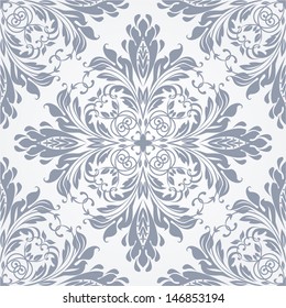 Damask seamless floral pattern. Royal wallpaper. Floral background with pastel colors.