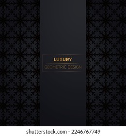 Damask seamless floral pattern. Royal wallpaper. Flowers on a black background.