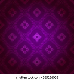 Damask seamless floral pattern. Royal wallpaper. Flowers on a dark background. Vector illustration EPS 10.