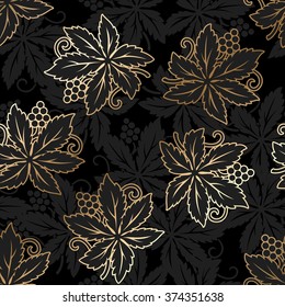 Damask seamless floral pattern. Royal wallpaper. Vector illustration. EPS 10