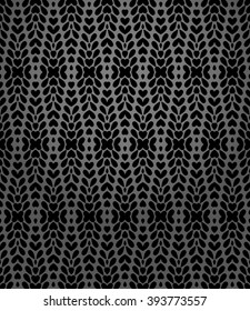 Damask seamless floral pattern. Royal wallpaper. Flowers on a black background. Vector ornament.