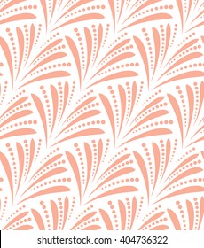 Damask seamless floral pattern. Royal wallpaper.  A seamless vector background.  Pink and white ornament