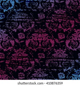 Damask seamless floral pattern. Vector illustration.