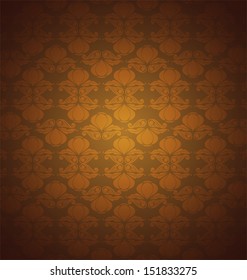 Damask seamless floral pattern. Vintage vector illustration.