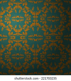 Damask seamless floral pattern. Vintage  illustration