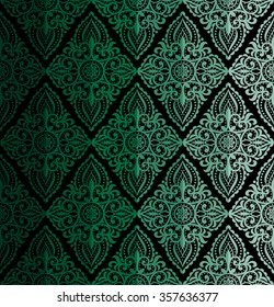 Damask seamless floral pattern. Vintage vector illustration.