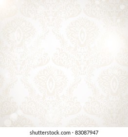 Damask seamless floral pattern. Vintage vector illustration.