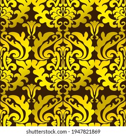 Damask seamless indian pattern in vector 