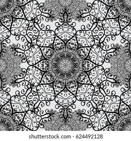 Damask seamless ornament. 