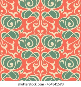 Damask seamless ornament.Traditional vector pattern. Classic eastern background.