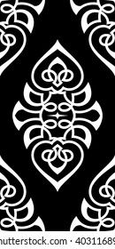 Damask seamless ornament.Traditional vector pattern.Elegant luxury texture for wallpapers, textile, backgrounds and page fill.