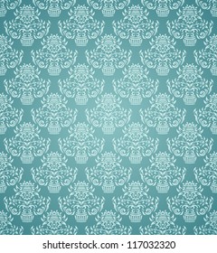 Damask seamless pattern