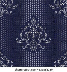 Damask seamless pattern