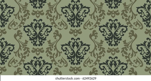 Damask seamless pattern