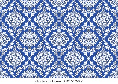 Damask Seamless Pattern, Abstract ethnic art, Damask design and Pixel Art, Tribal seamless patterns, Fabric patterns, geometric art, Folk embroidery.