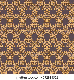 Damask seamless pattern for background design