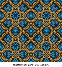 Patrón sin costuras de Damask. Modo de color CMYK listo para imprimir.