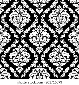 Damask seamless pattern for design.