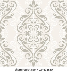 Damask seamless pattern for design.