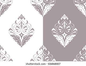 Damask seamless  pattern. Design for fabric,wallpaper,
background,invitation,wrapping and book covers.Vintage floral ornament.Oriental
 style. Hand drown illustration. Vector ornament.