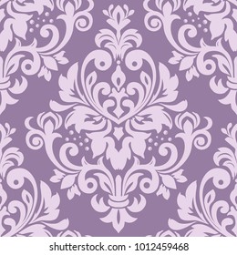 Damask seamless pattern for design. Vector Illustration