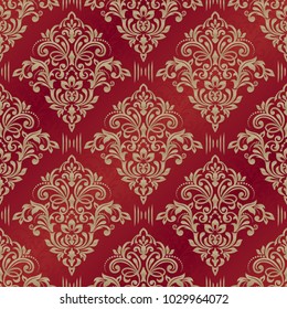 Damask seamless pattern for design. Vector Illustration