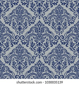 Damask seamless pattern for design. Vector Illustration