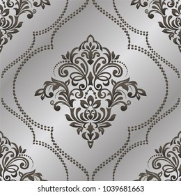 Damask seamless pattern for design. Vector Illustration