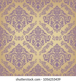 Damask seamless pattern for design. Vector Illustration