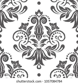 Damask seamless pattern for design. Vector Illustration