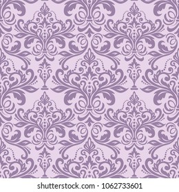 Damask seamless pattern for design. Vector Illustration