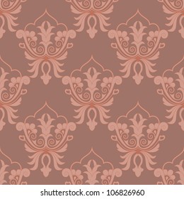 Damask seamless pattern for design. Vector Illustration