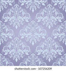 Damask seamless pattern for design. Vector Illustration