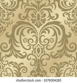 Damask seamless pattern for design. Vector Illustration