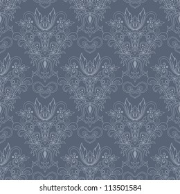 Damask seamless pattern for design. Vector Illustration
