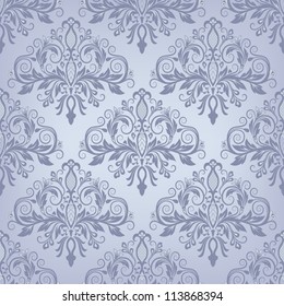 Damask seamless pattern for design. Vector Illustration