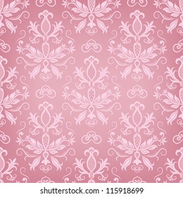 Damask seamless pattern for design. Vector Illustration