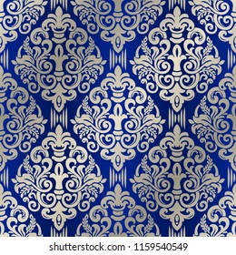 Damask seamless pattern for design. Vector Illustration
