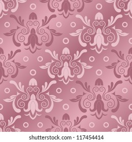 Damask seamless pattern for design. Vector Illustration