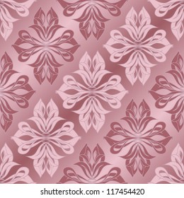 Damask seamless pattern for design. Vector Illustration