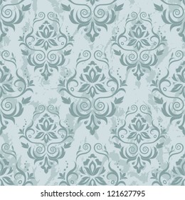 Damask seamless pattern for design. Vector Illustration