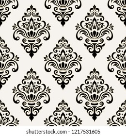Damask seamless pattern for design. Vector Illustration