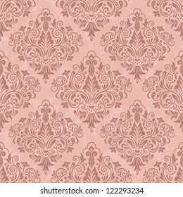 Damask seamless pattern for design. Vector Illustration