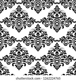 Damask seamless pattern for design. Vector Illustration