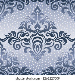 Damask seamless pattern for design. Vector Illustration