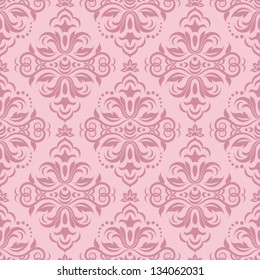 Damask seamless pattern for design. Vector Illustration