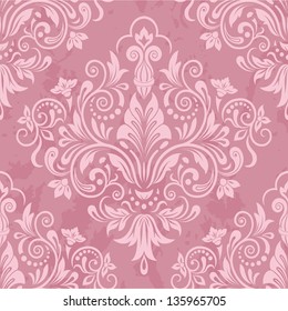 Damask seamless pattern for design. Vector Illustration