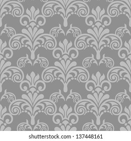 Damask seamless pattern for design. Vector Illustration