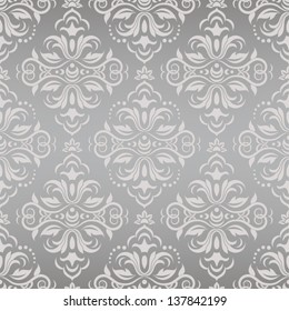 Damask seamless pattern for design. Vector Illustration