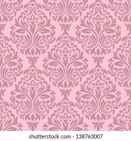 Damask seamless pattern for design. Vector Illustration